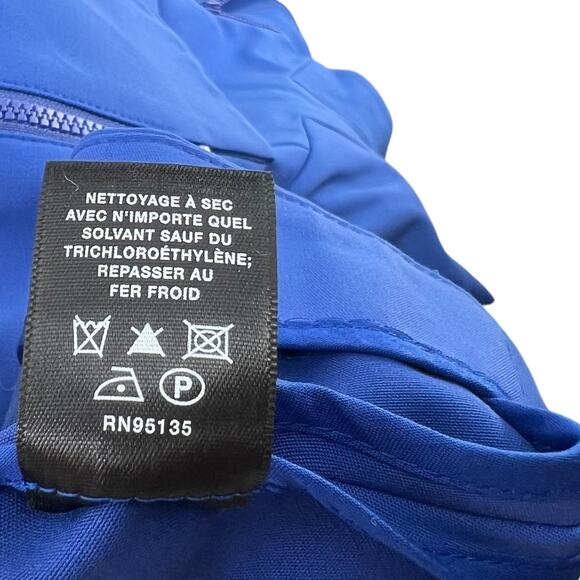 Lafayette 148 New York‎ Blazer Jacket Zip Front Cotton Blend Blue Size 2 - Picture 11 of 11